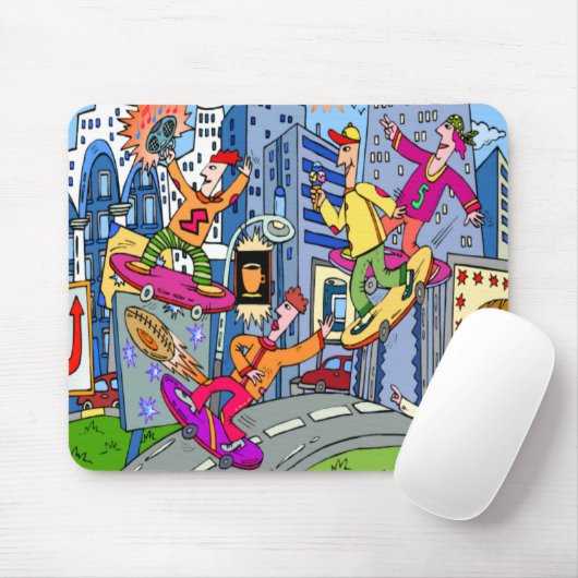 Skateboard Mousepad Muismat (Met muis)