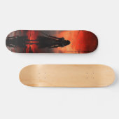 Skateboard Mujer Guerrera Al Atardecer (Horizontaal)