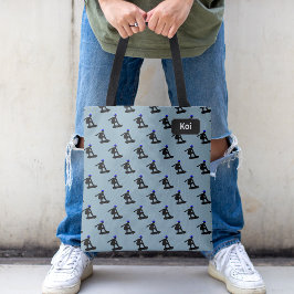 Skateboard - naam/initiaal tote bag
