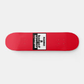 skateboard "NAME & BADGE#" (Horizontaal)