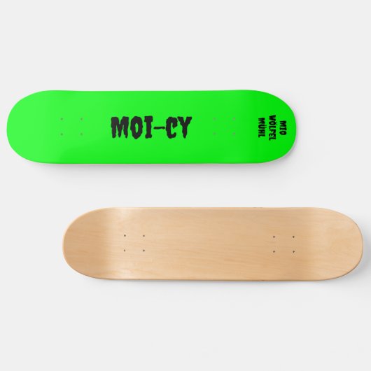 Skateboard neongrün (Horizontaal)