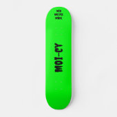 Skateboard neongrün (Voorkant)