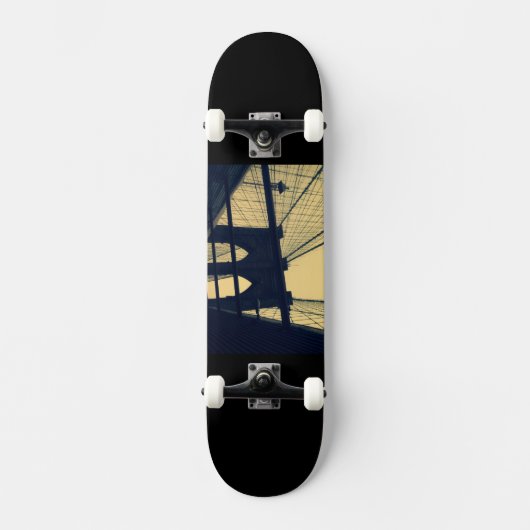 Skateboard-NYC's beroemde Brooklyn Bridge-Schaats Persoonlijk Skateboard (Voorkant)