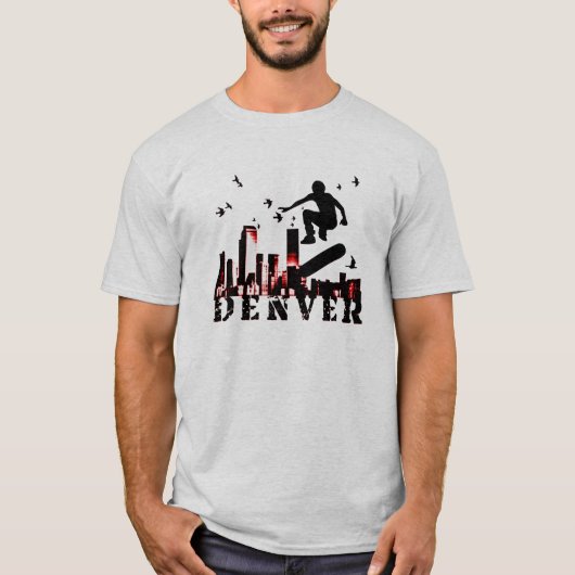 skateboard. ontduiking. t-shirt (Voorkant)