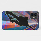 Skateboard op een bouwRay Case-Mate iPhone Case (Achterkant (horizontaal))