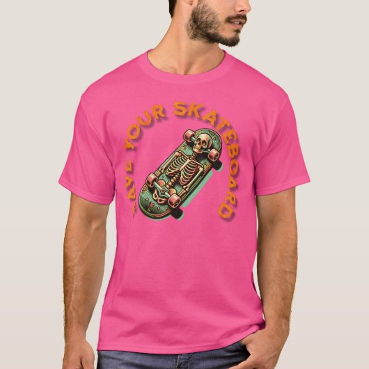 Skateboard opslaan t-shirt (Voorkant)