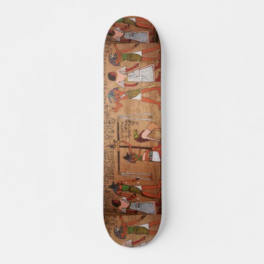 Skateboard over Egypte-Hieroglyphs (Voorkant)