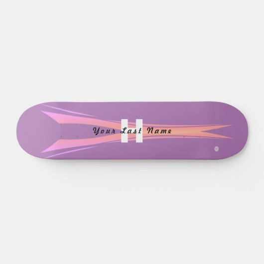 Skateboard paars met roze HAMbyWG (Horizontaal)