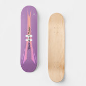 Skateboard paars met roze HAMbyWG (Voorkant)