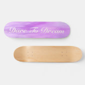 Skateboard Paarse Dare to Dream (Horizontaal)