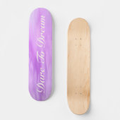 Skateboard Paarse Dare to Dream (Voorkant)