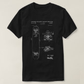 Skateboard PatentTShirt T-shirt (Design voorkant)