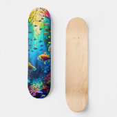Skateboard Peces en el mundo submarino (Voorkant)