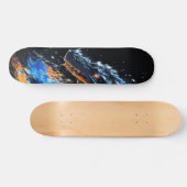 Skateboard Peligrosa criatura feroz ardiente (Horizontaal)