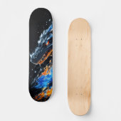 Skateboard Peligrosa criatura feroz ardiente (Voorkant)