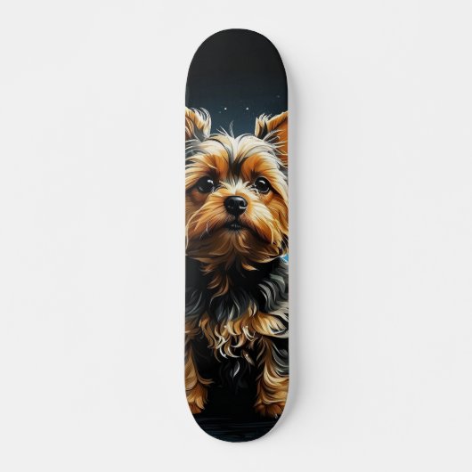 Skateboard Perro miniatura enérgico y juguetón (Voorkant)