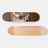 Skateboard Perro y gato juntos como amigos (Horizontaal)
