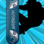 skateboard Personalized 2 Blue Sharks<br><div class="desc">skateboard Personalized 2 Blue Sharks

Skating is all about having fun,  and there is something for everyone in our skateboard range. A fabulous skateboard guaranteed to raise a smile! . . Have fun with your personal message-skating the streets and skatepark,  or cruising.</div>