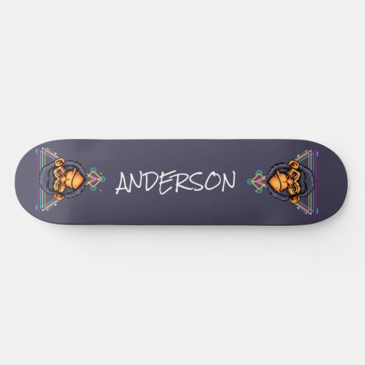 skateboard Personalized Angry Gorilla Head Sacred (Horizontaal)