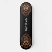 skateboard Personalized Angry Lion Head (Voorkant)