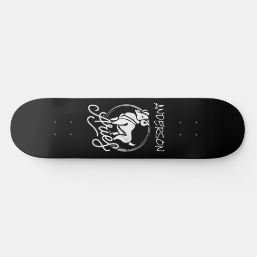 skateboard Personalized Aries Zodiac Sign Ram (Horizontaal)