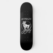 skateboard Personalized Aries Zodiac Sign Ram (Voorkant)