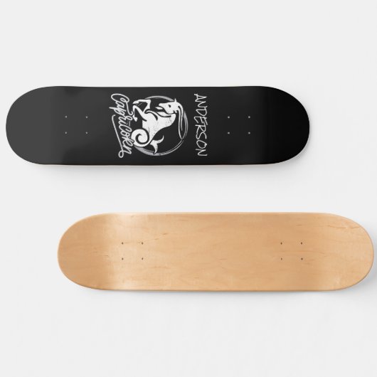 skateboard Personalized Capricorn Zodiac (Horizontaal)