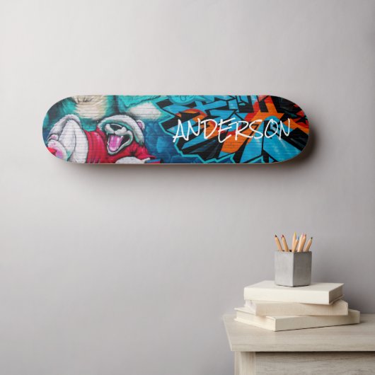 Skateboard Personalized Fun Polar Beer (Muurkunst (Horizontaal))