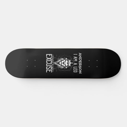 skateboard Personalized Leo Zodiac Sign (Horizontaal)