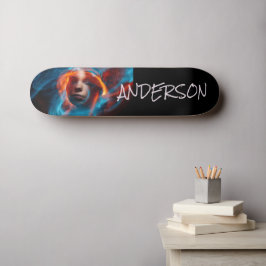 Skateboard Personalized Modern Mystery Space Girl