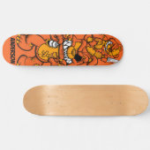 Skateboard Personalized Oranje Attack Teddies (Horizontaal)