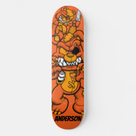 Skateboard Personalized Oranje Attack Teddies