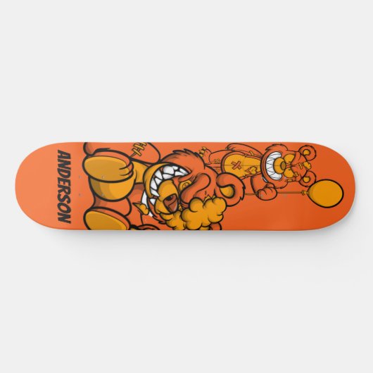 Skateboard Personalized Oranje Teddies (Horizontaal)