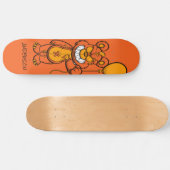 Skateboard Personalized Oranje Teddy Zombie (Horizontaal)
