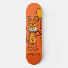 Skateboard Personalized Oranje Teddy Zombie