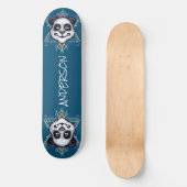 skateboard Personalized Panda Head Sacred Geometry (Voorkant)