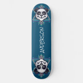 skateboard Personalized Panda Head Sacred Geometry (Voorkant)