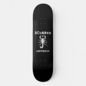 skateboard Personalized Scorpio Zodiac Sign (Voorkant)