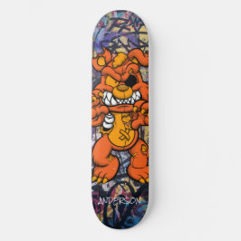 Skateboard Personalized Teddy Zombie