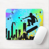 skateboard. plank met vogels. muismat (Met muis)
