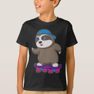 Skateboard-poorten met SlotopSkater T-shirt