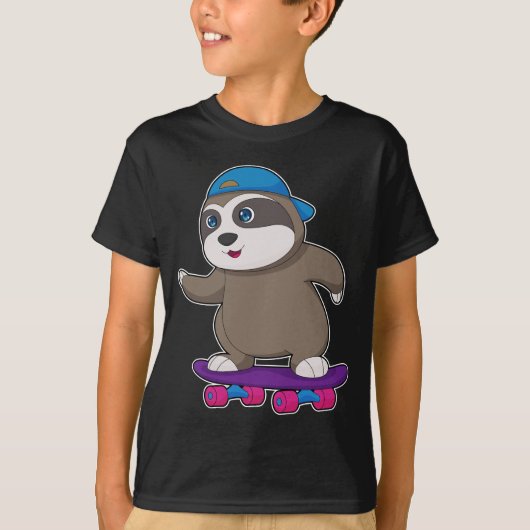 Skateboard-poorten met SlotopSkater T-shirt (Voorkant)