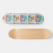 Skateboard - Pop Art Hot Dog met chips en een dran (Horizontaal)