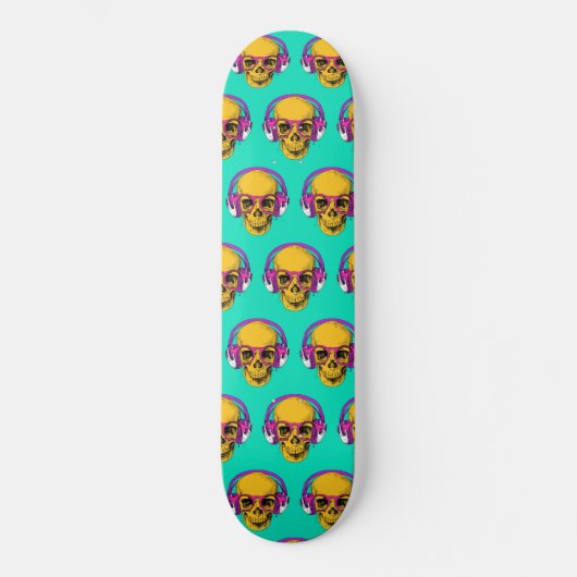 Skateboard - Pop Art Skull (Voorkant)
