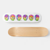 Skateboard - POP ART SKULLS (Horizontaal)