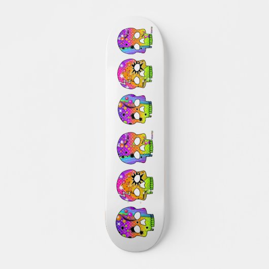 Skateboard - POP ART SKULLS (Voorkant)