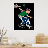 Skateboard Poster van I'm G Skateboards (Keuken)