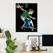 Skateboard Poster van I'm G Skateboards (Thuiskantoor)