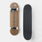 Skateboard Prince Patches "Ik rem voor walvissen!" (Voorkant)