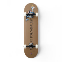 Skateboard Prince Patches "Ik rem voor walvissen!"